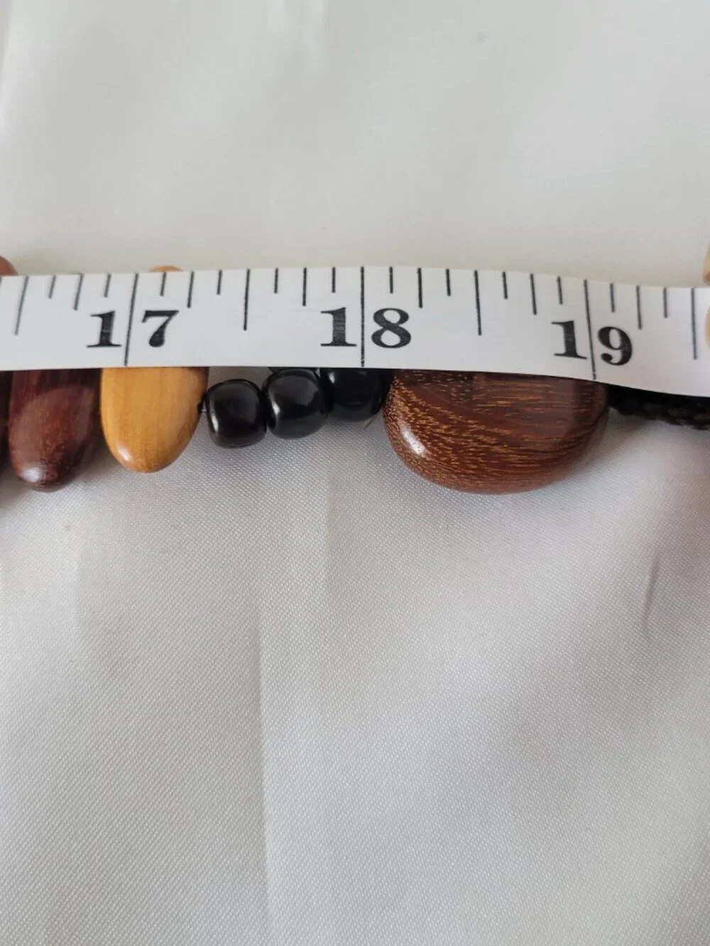 Vintage Handcrafted Wooden Bead Waist Belt / Statement Necklace Adjustable 27